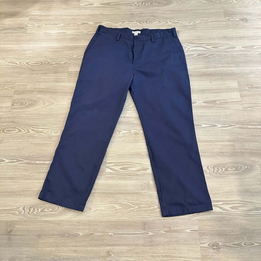 Nautica Clipper Navy Blue Cotton Tapered Pants 38x30L